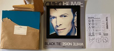 Lot 302 - DAVID BOWIE BLACK TIE WHITE NOISE UNUSED BMG SHOP DISPLAY