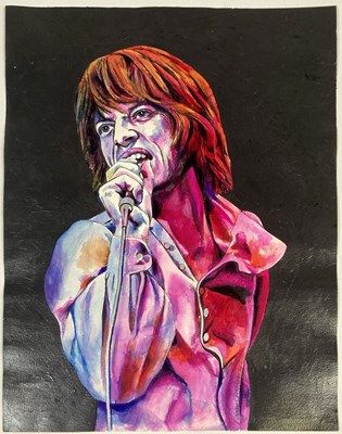 Lot 409 - THE ROLLING STONES - HAND PAINTED POSTER ART.