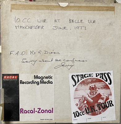 Lot 461 - 10CC / RELATED - MASTER TAPE COLLECTION.