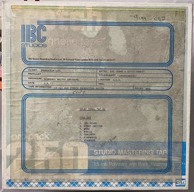 Lot 461 - 10CC / RELATED - MASTER TAPE COLLECTION.