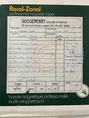 Lot 463 - MASTER TAPES - PUNK / POST PUNK INC ELECTRIC EELS / RUTS.
