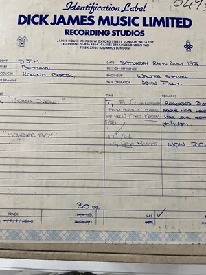 Lot 463 - MASTER TAPES - PUNK / POST PUNK INC ELECTRIC EELS / RUTS.
