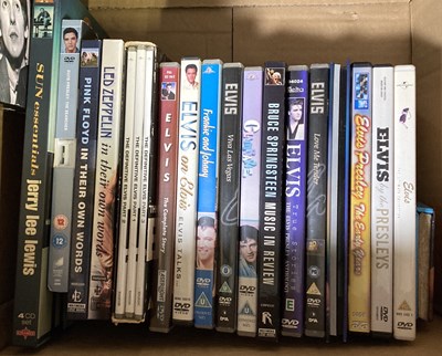 Lot 84 - ELVIS PRESLEY - BOOKS/DVDS/HEADLINES AND MAGAZINES.