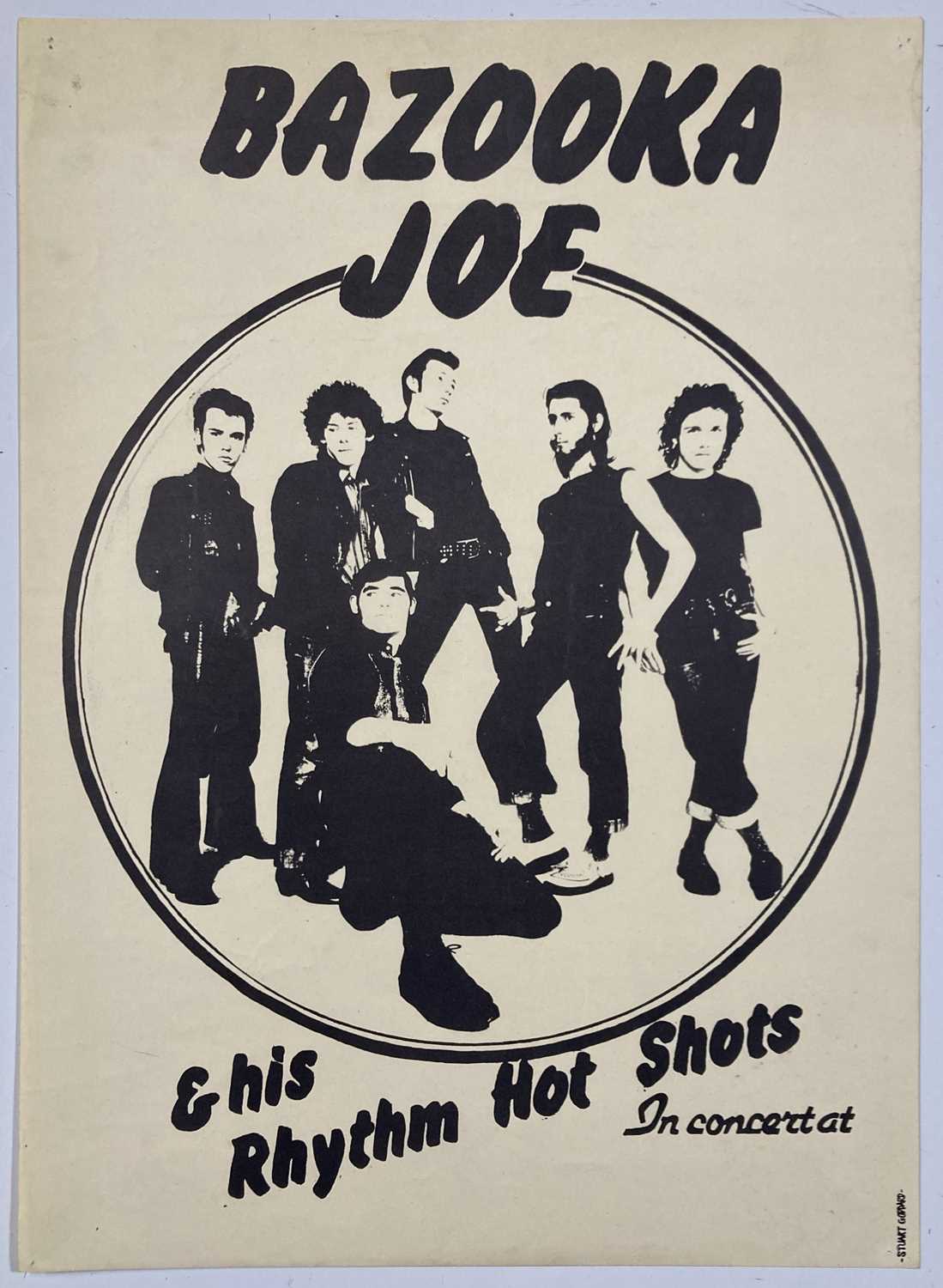 Lot 581 - ADAM ANT INTEREST - A BAZOOKA JOE POSTER C 1975 DESIGNED BY ADAM ANT.