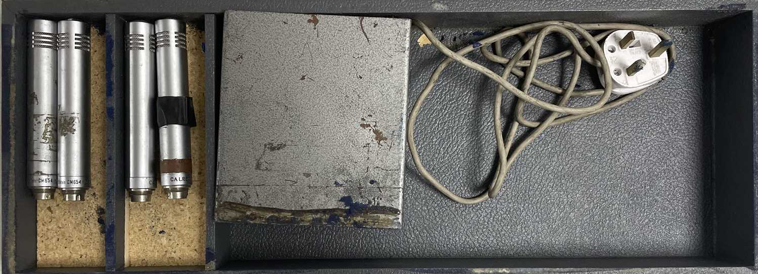 Lot 39 - STRAWBERRY STUDIOS - STRAWBERRY RENTALS COLLECTION - FOUR CALREC CM654 MICROPHONES.