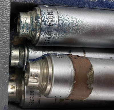 Lot 39 - STRAWBERRY STUDIOS - STRAWBERRY RENTALS COLLECTION - FOUR CALREC CM654 MICROPHONES.