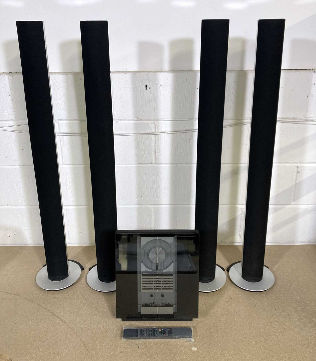 Lot 60 - BANG AND OLUFSEN HI-FI SETUP INC BEOLAB SPEAKERS.