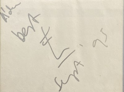 Lot 308 - DAVID BOWIE / ANTON CORBIJN INC CORBIJN AUTOGRAPH