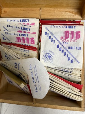 Lot 53 - STRAWBERRY STUDIOS - STRAWBERRY RENTALS COLLECTION - GUITAR PARTS AND STRINGS.