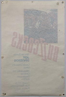Lot 268 - BUZZCOCKS / JOY DIVISION 1979 CONCERT POSTER.