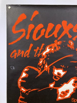 Lot 270 - SIOUXSIE AND THE BANSHEES / THE CURE - LEEDS POSTER 1979.