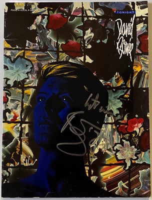 Lot 323 - DAVID BOWIE TONIGHT SIGNED MUSIC BOOK