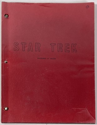 Lot 229 - STAR TREK - PATTERNS OF FORCE - ORIGINAL 1967 SCRIPT.