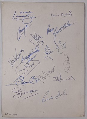 Lot 29 - FOOTBALL MEMORABILIA - 1983 LIVERPOOL SQUAD SIGNED PAGE.