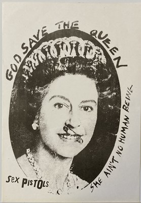 Lot 270 - SEX PISTOLS GOD SAVE THE QUEEN ORIGINAL FLYER