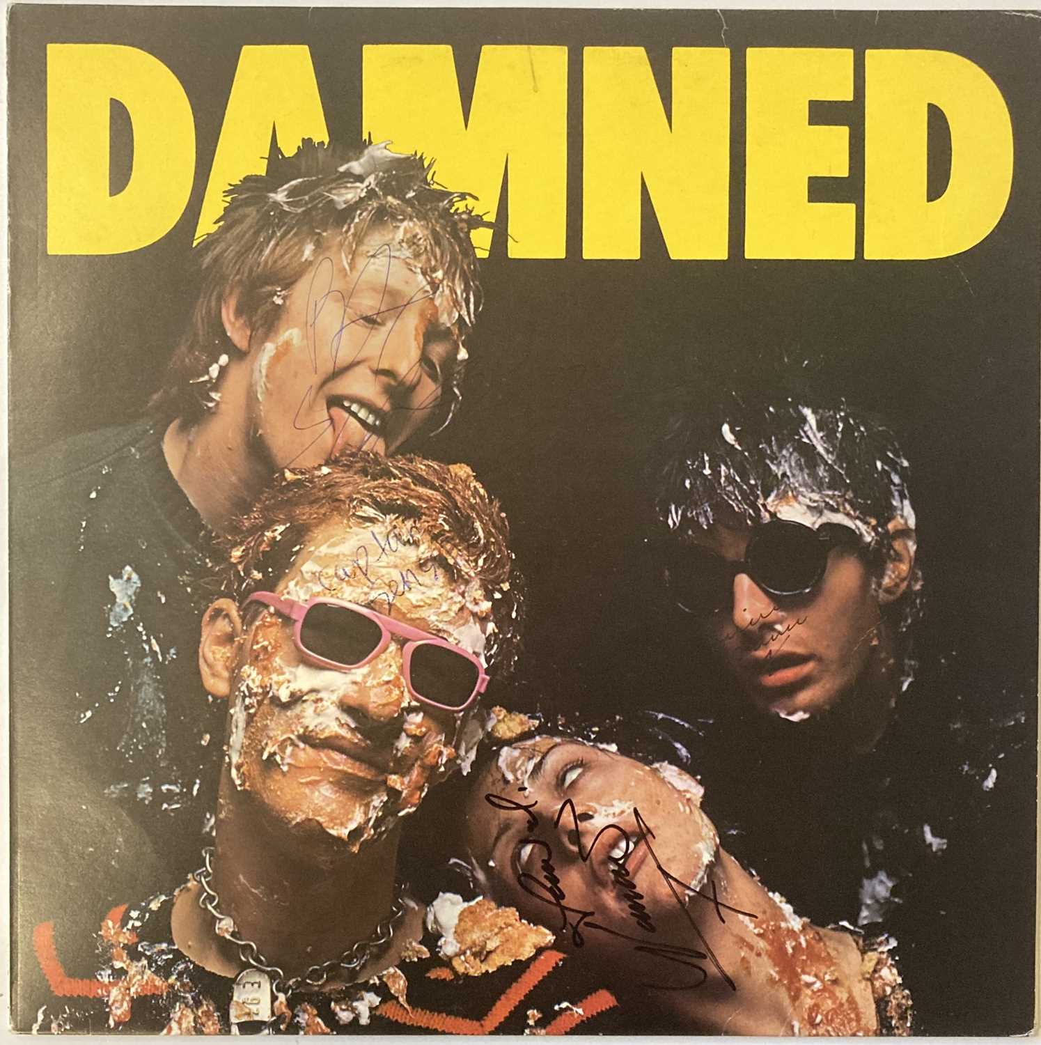 Lot 303 - THE DAMNED - DAMNED DAMNED DAMNED SIGNED MISPRINT ERRATUM SLEEVE