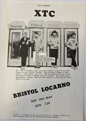 Lot 302 - XTC ORIGINAL BRISTOL LOCARNO FLYER
