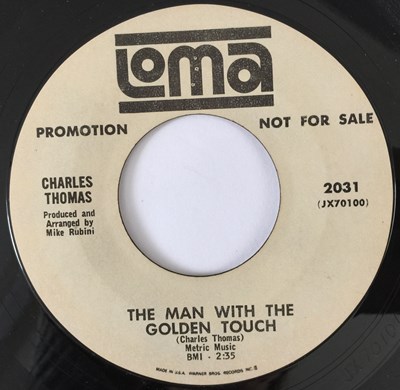 Lot 3 - CHARLES THOMAS - THE MAN WITH THE GOLDEN TOUCH/ LOOKING FOR LOVE 7" (US PROMO - LOMA 2031)
