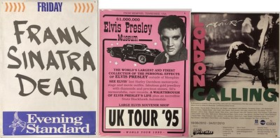 Lot 304 - CONTEMPORARY PUNK POSTERS - CELEB DEATH HEADLINES