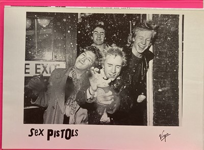 Lot 274 - ORIGINAL SEX PISTOLS RARE NEWSPAPER HEADLINES AND PRESS RELEASE