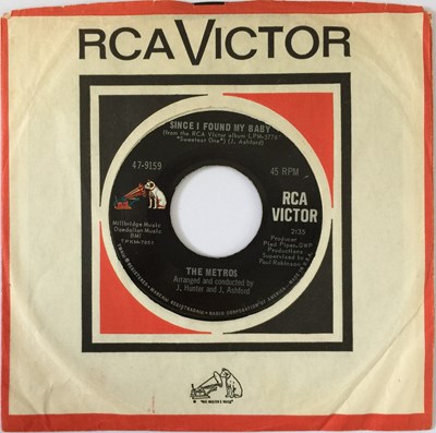 Lot 19 - THE METROS - SINCE I FOUND BY BABY/ NO BABY 7" (US SOUL - RCA VICTOR 47-9159)