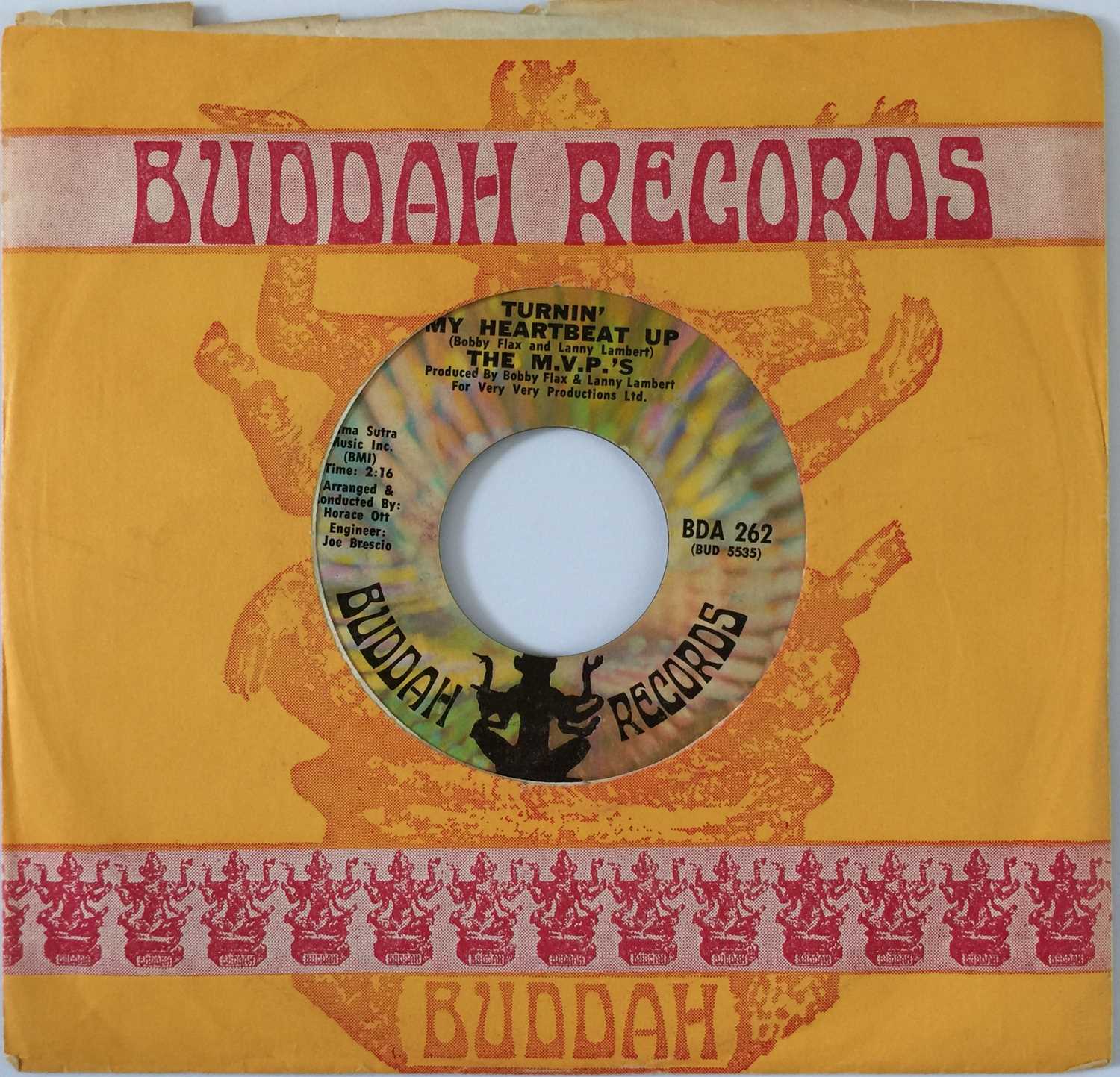 Lot 23 - THE M.V.P.'S - TURNIN' MY HEARTBEAT UP/ EVERY MAN FOR HERSELF 7" (US SOUL - BUDDAH BDA 262)