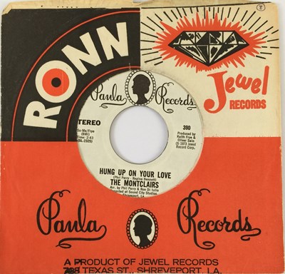 Lot 28 - THE MONTCLAIRS - HUNG UP ON YOUR LOVE (MONO)/ (STEREO) (US PROMO - PAULA RECORDS 390)
