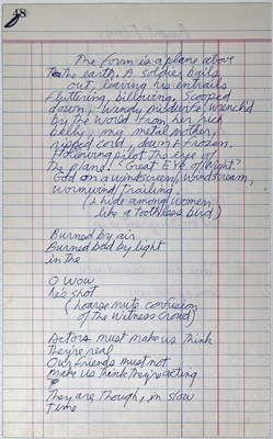 Lot 466 - THE DOORS / JIM MORRISON - HANDWRITTEN POETRY.