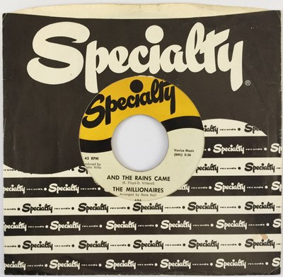 Lot 36 - THE MILLIONAIRES - AND THE RAINS CAME/ COFFEE AND DONUTS 7" (US SOUL - SPECIALTY 694)