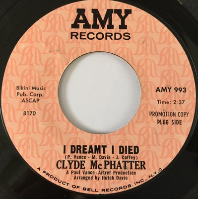 Lot 39 - CLYDE MCPHATTER - LONELY PEOPLE CAN AFFORD TO CRY/ I DREAMT I DIED 7" (US PROMO - AMY RECORDS 993)