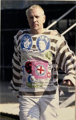 Lot 277 - SEX PISTOLS- ONE OFF SHIRT MADE FOR JOHN LYDON
