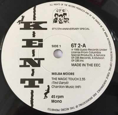 Lot 60 - MELBA MOORE/ CHUCK JACKSON - THE MAGIC TOUCH/ LITTLE BY LITTLE 7" (1986 UK KENT - 6T 2)