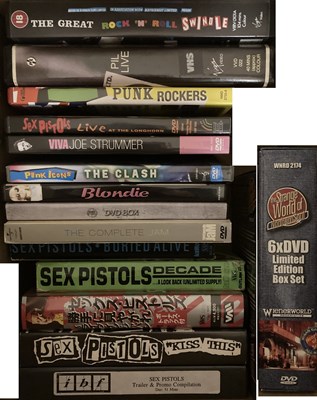Lot 279 - SEX PISTOLS AND PUNK - DVDS AND CDS
