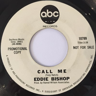 Lot 75 - EDDIE BISHOP - CALL ME/ WHAT DID HE SAY? 7" (US STYRENE PROMO - ABC 10799)