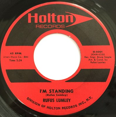 Lot 195 - RUFUS LUMLEY - I'M STANDING 7" (HOLTON RECORDS - H-5001)