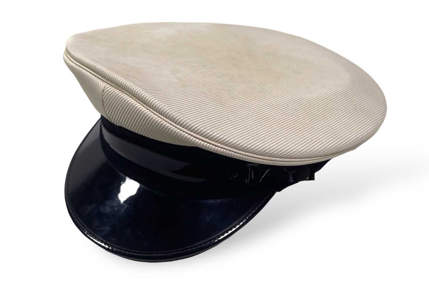 Lot 455 - DAVID BOWIE - A STAGE WORN SAILOR'S CAP.