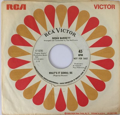 Lot 80 - SUSAN BARRETT - WHAT'S IT GONNA BE 7" (ORIGINAL US PROMO COPY - RCA VICTOR 47-9296)