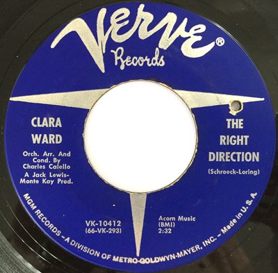 Lot 89 - CLARA WARD - THE RIGHT DIRECTION 7" (ORIGINAL US COPY - VERVE VK-10412)