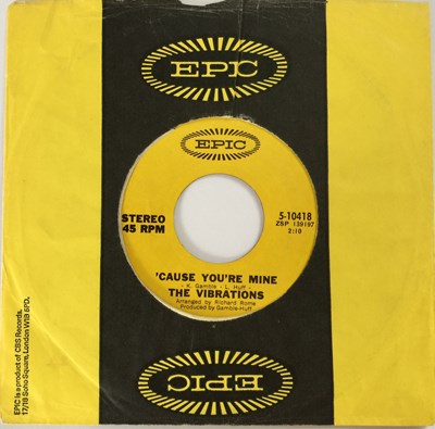 Lot 246 - THE VIBRATIONS - 'CAUSE YOU'RE MINE 7" (RE - EPIC 5-10418)