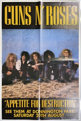 Lot 140 - 1980S POSTERS - GUNS N ROSES, DOORS, POGUES, ZAPPA.