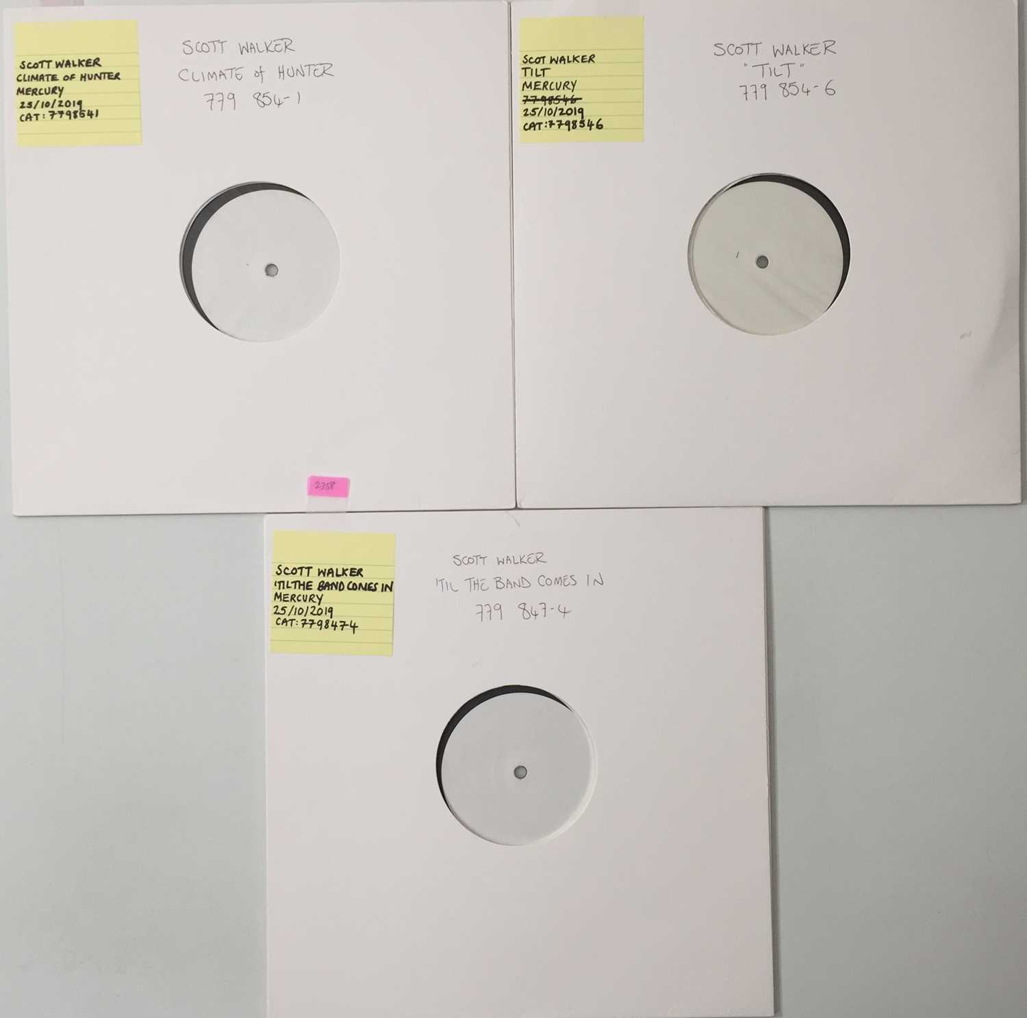 Lot 7 - SCOTT WALKER - 2019 WHITE LABEL TEST PRESSING LPs