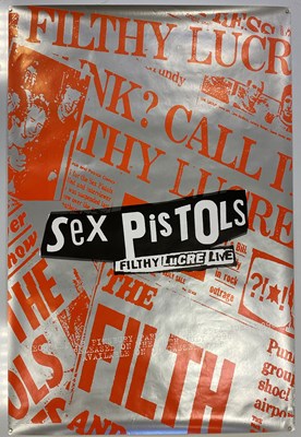 Lot 259 - SEX PISTOLS POSTERS - FILTHY LUCRE TOUR