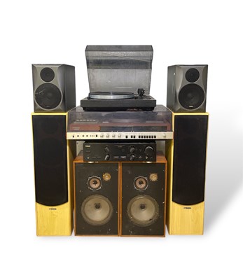 Lot 48 - AUDIO EQUIPMENT - INC THORENS / SONY / SPEAKERS.