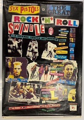 Lot 280 - SEX PISTOLS - GREAT ROCK 'N ROLL SWINDLE POSTER SIGNED