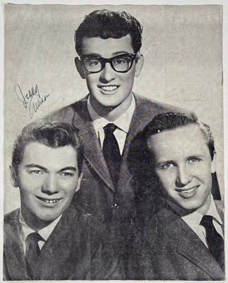 Lot 327 - BUDDY HOLLY - SIGNED CRICKETS PROGRAMME.