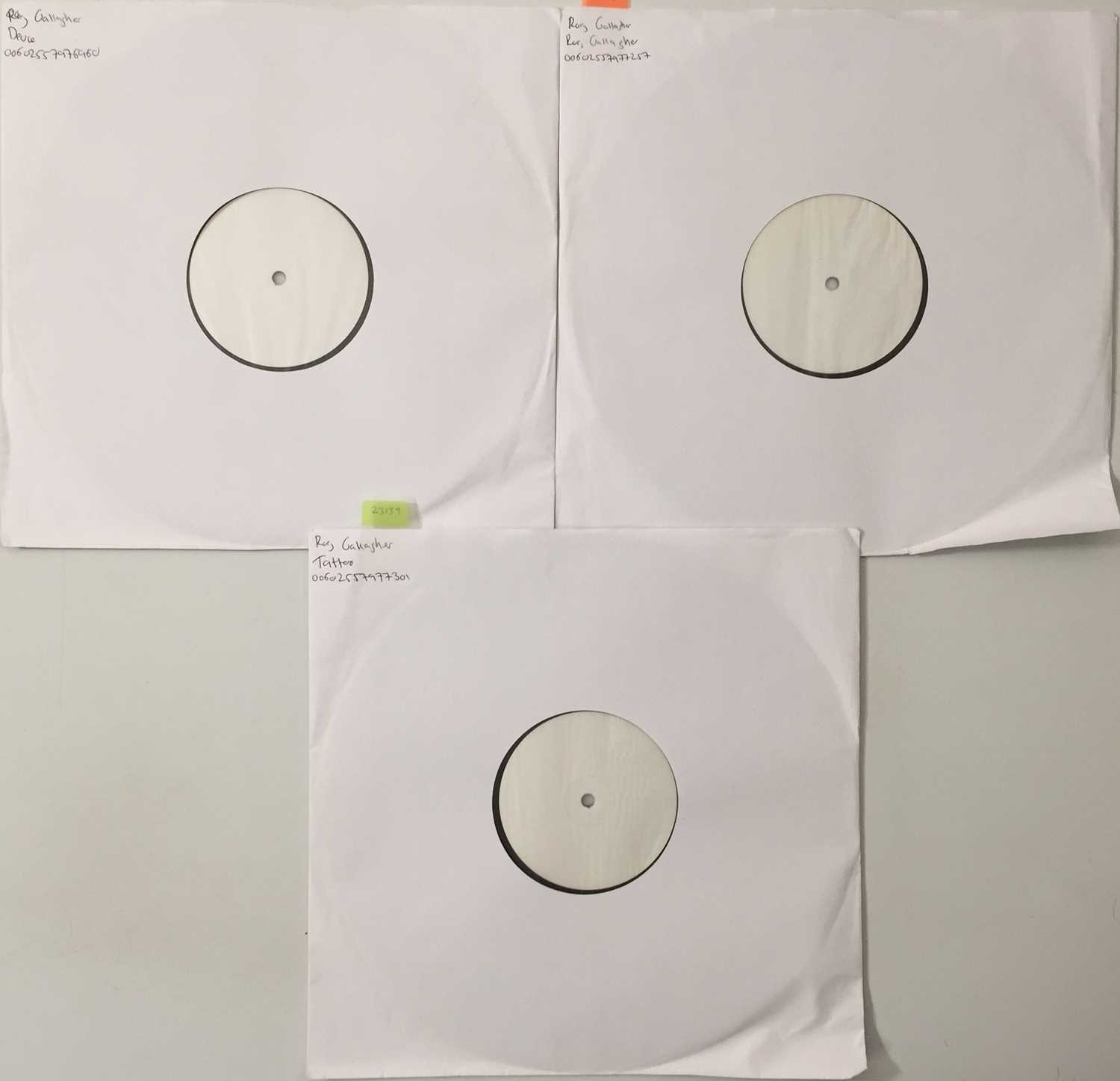 Lot 8 - RORY GALLAGHER - 2018 WHITE LABEL TEST PRESSING LPs