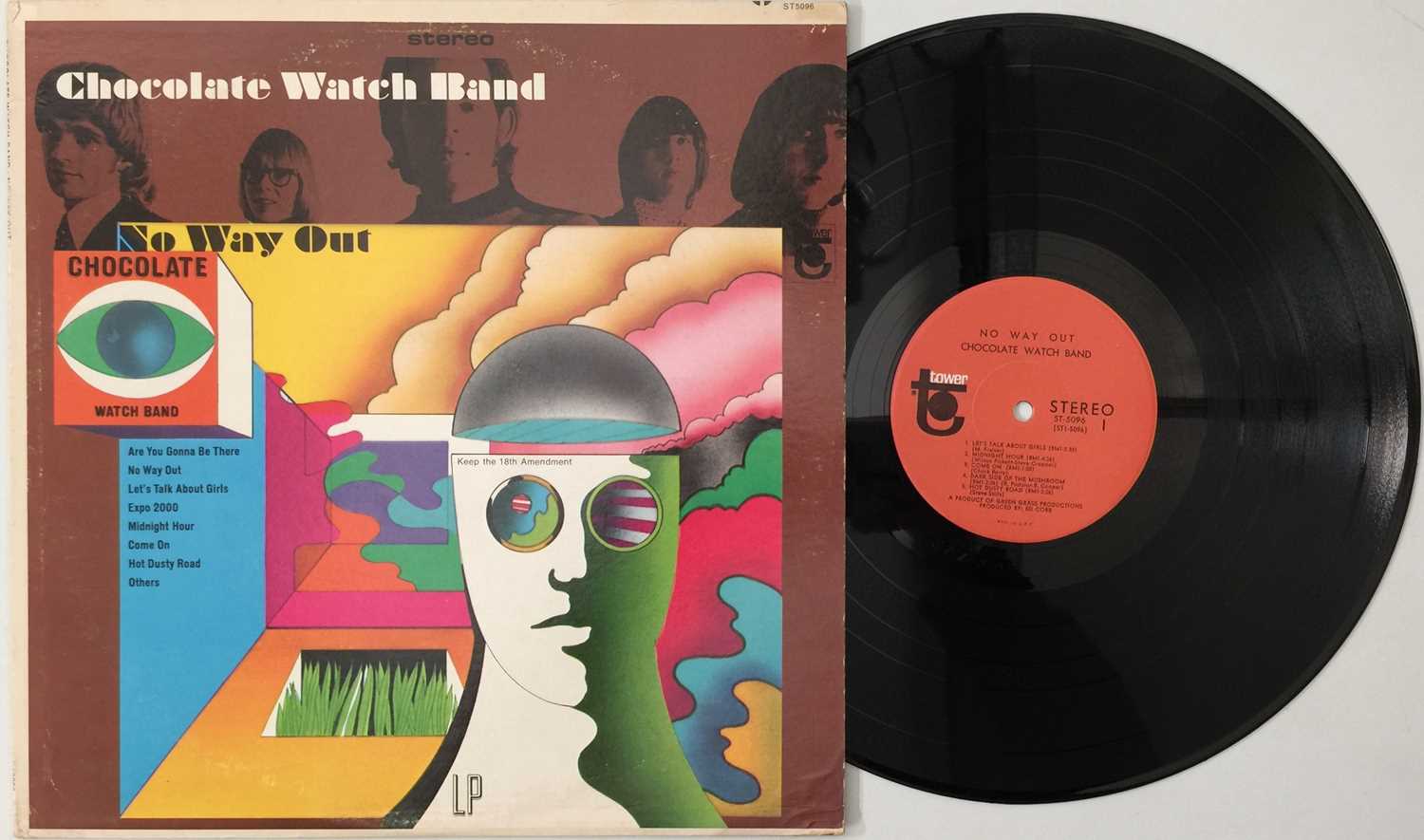 Lot 4 - CHOCOLATE WATCH BAND - NO WAY OUT LP (US STEREO OG - PSYCH - TOWER ST-5096)