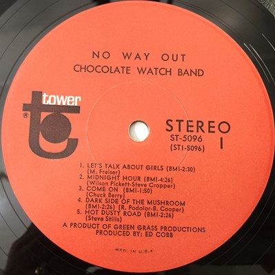 Lot 4 - CHOCOLATE WATCH BAND - NO WAY OUT LP (US STEREO OG - PSYCH - TOWER ST-5096)