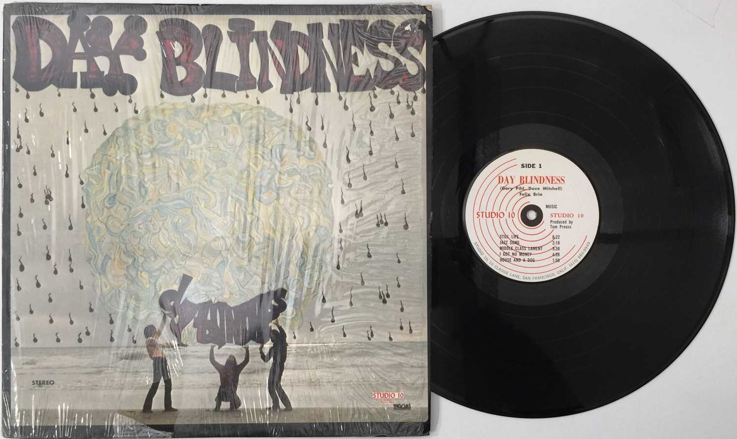 Lot 6 - DAY BLINDNESS - S/T LP (US PSYCH OG - STUDIO 10 - DBX 101)
