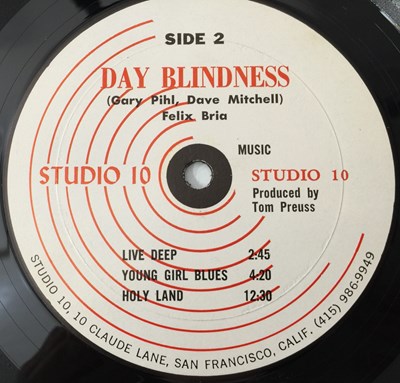 Lot 6 - DAY BLINDNESS - S/T LP (US PSYCH OG - STUDIO 10 - DBX 101)